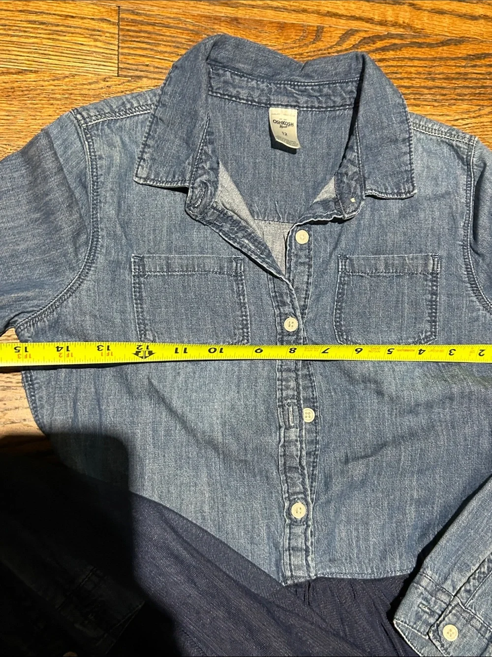OshKosh B'gosh Blue Denim Jacket with Navy Tulle Skirt